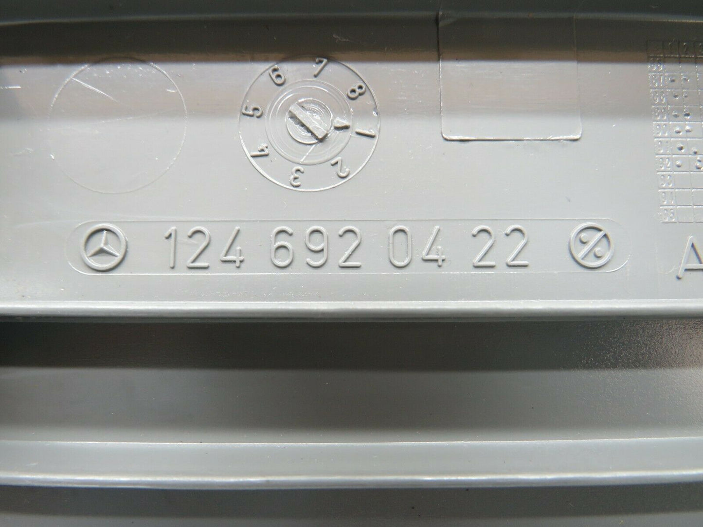 24193 Mercedes-Benz S124 220TE B Pillar Lower Cover Right Side 1246920422