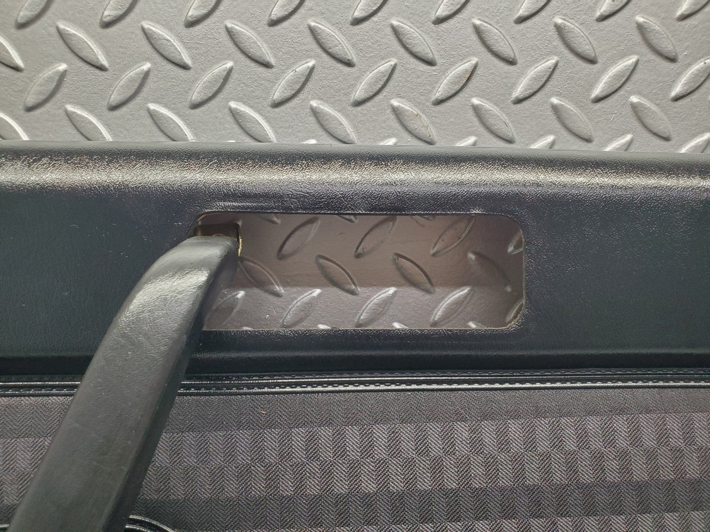 W201 Baby Benz front left door card black used OEM