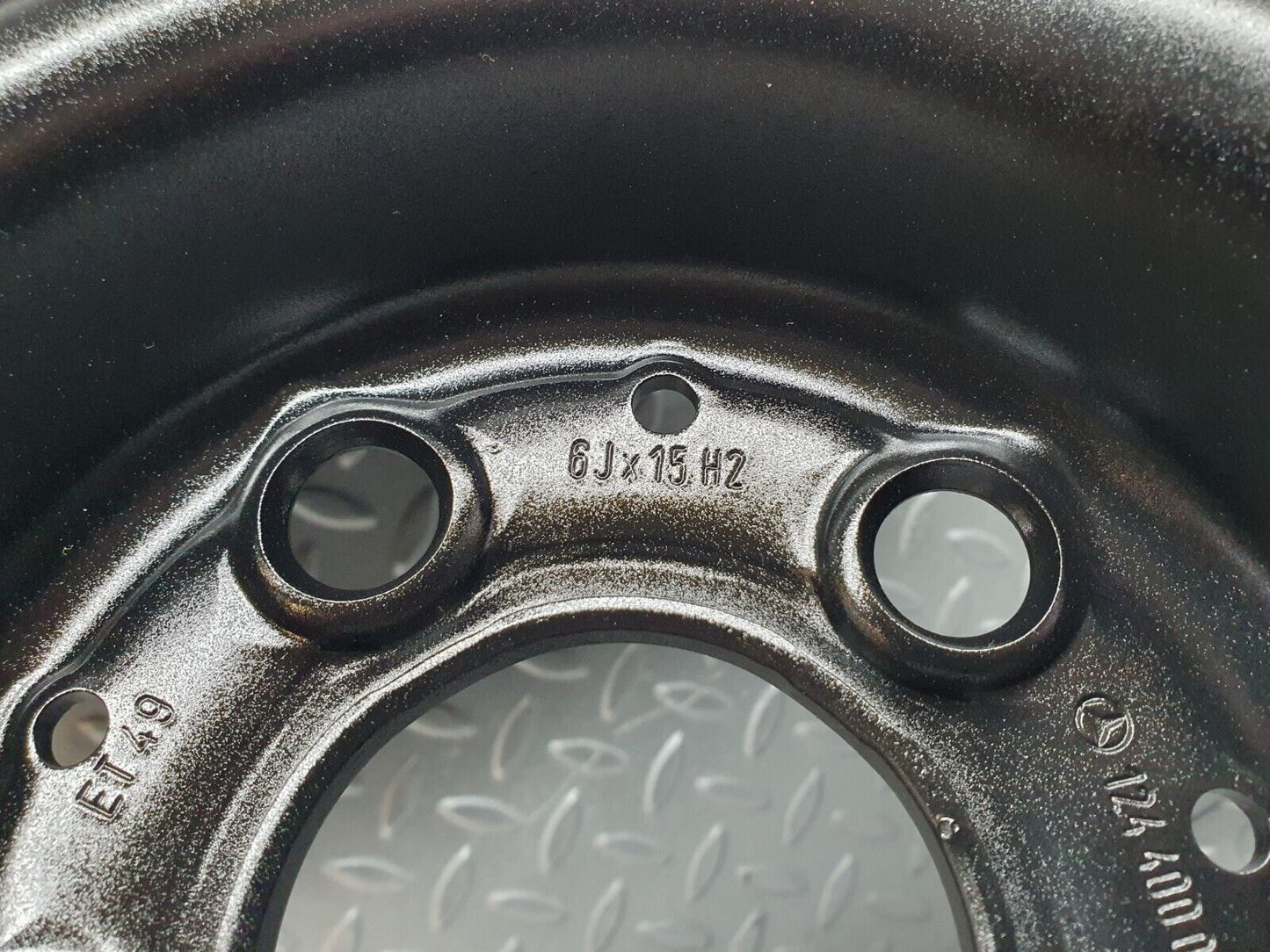 43428 Mercedes-Benz W201 190 Steel Wheel Set 6Jx15H2 ET49 1244000602