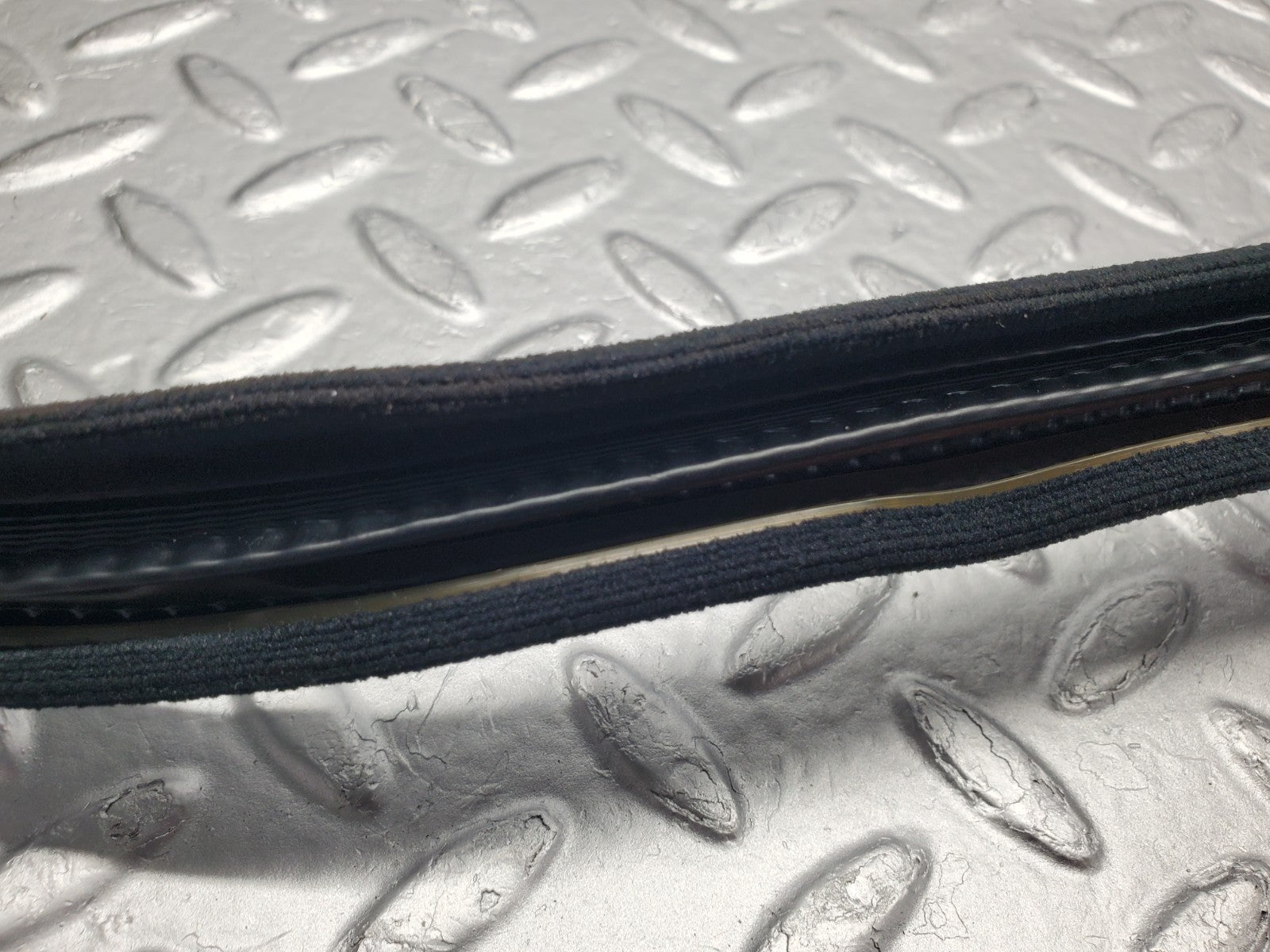 W201 Baby Benz front left door edge seal black used OEM