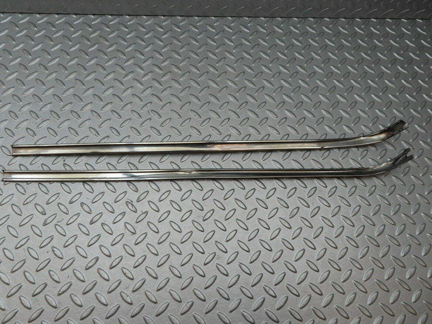 4656 Mercedes-Benz W114 280CE Coupe Rear Panel Chrome Moulding Trim Pair