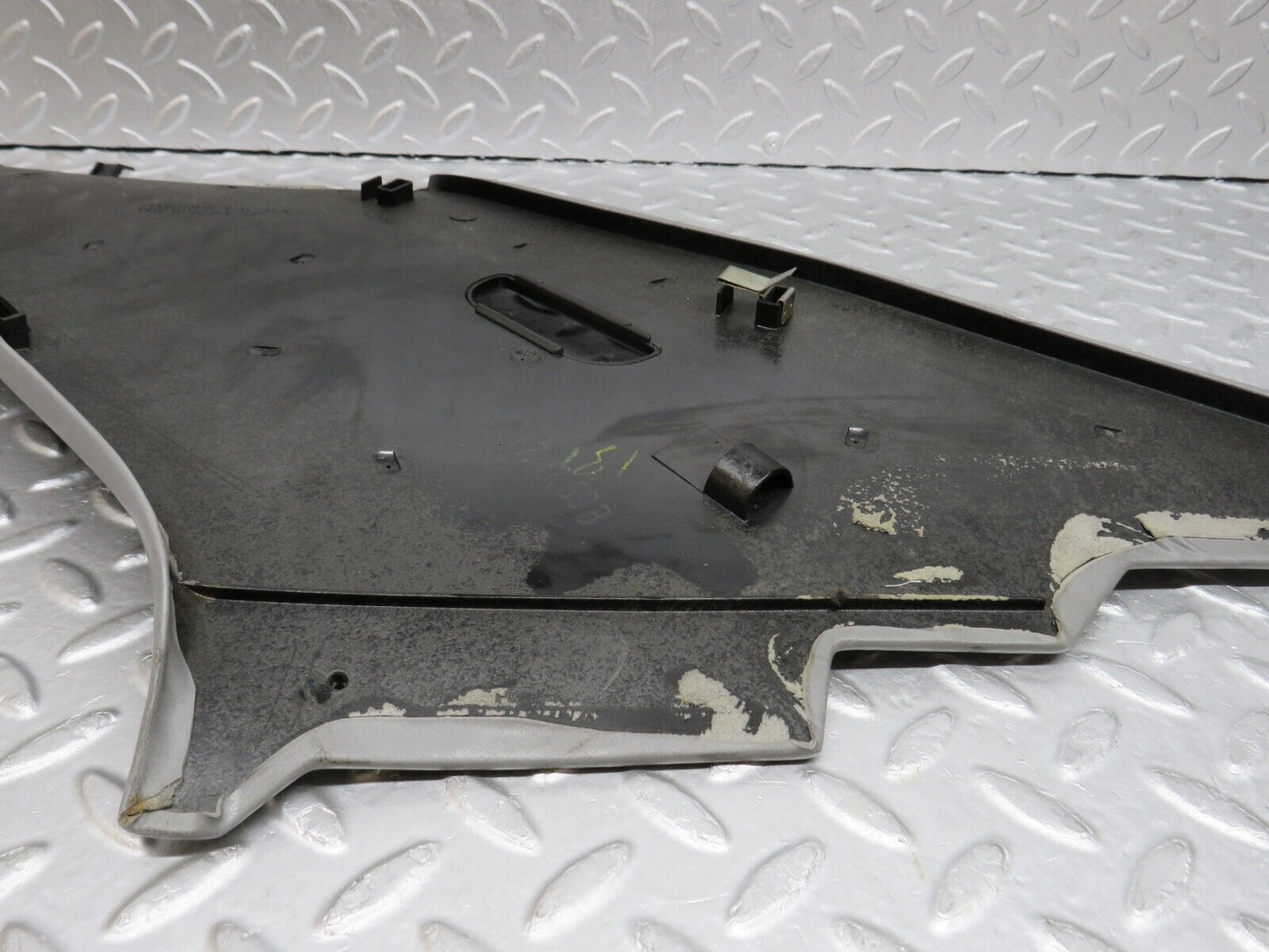 35961 Mercedes-Benz W126 420SE C Pillar Cover Panel Left Side Grey 1266950344
