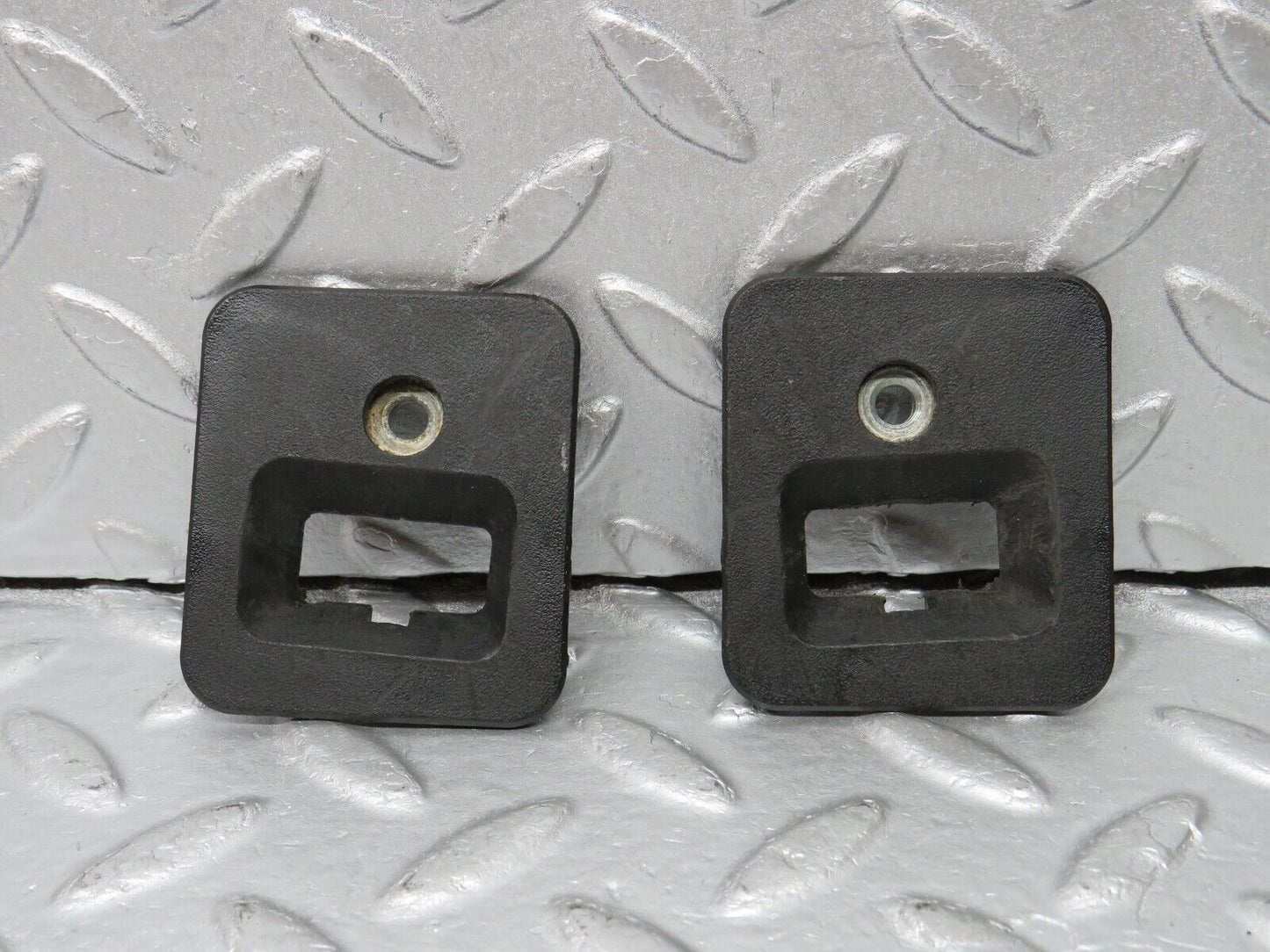 38346 Mercedes-Benz R129 280SL Coupe Roof Lock Cover Trim Pair 1296901130 1296901230