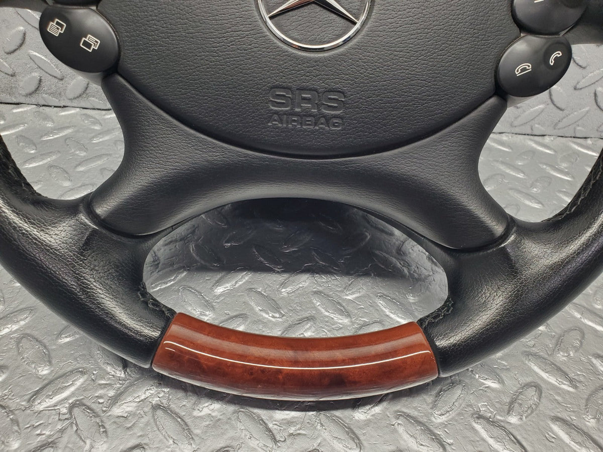R230 wood steering wheel used OEM