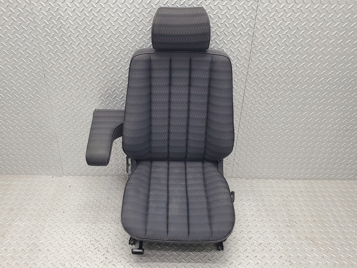 W201 Baby Benz front left passenger seat black used OEM
