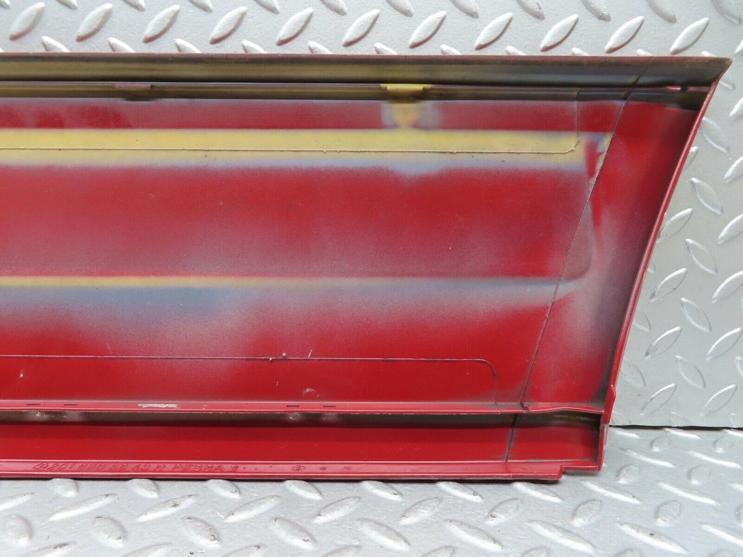 14629 Mercedes-Benz W201 190E Rear Right Door Moulding Trim Red 2016905840
