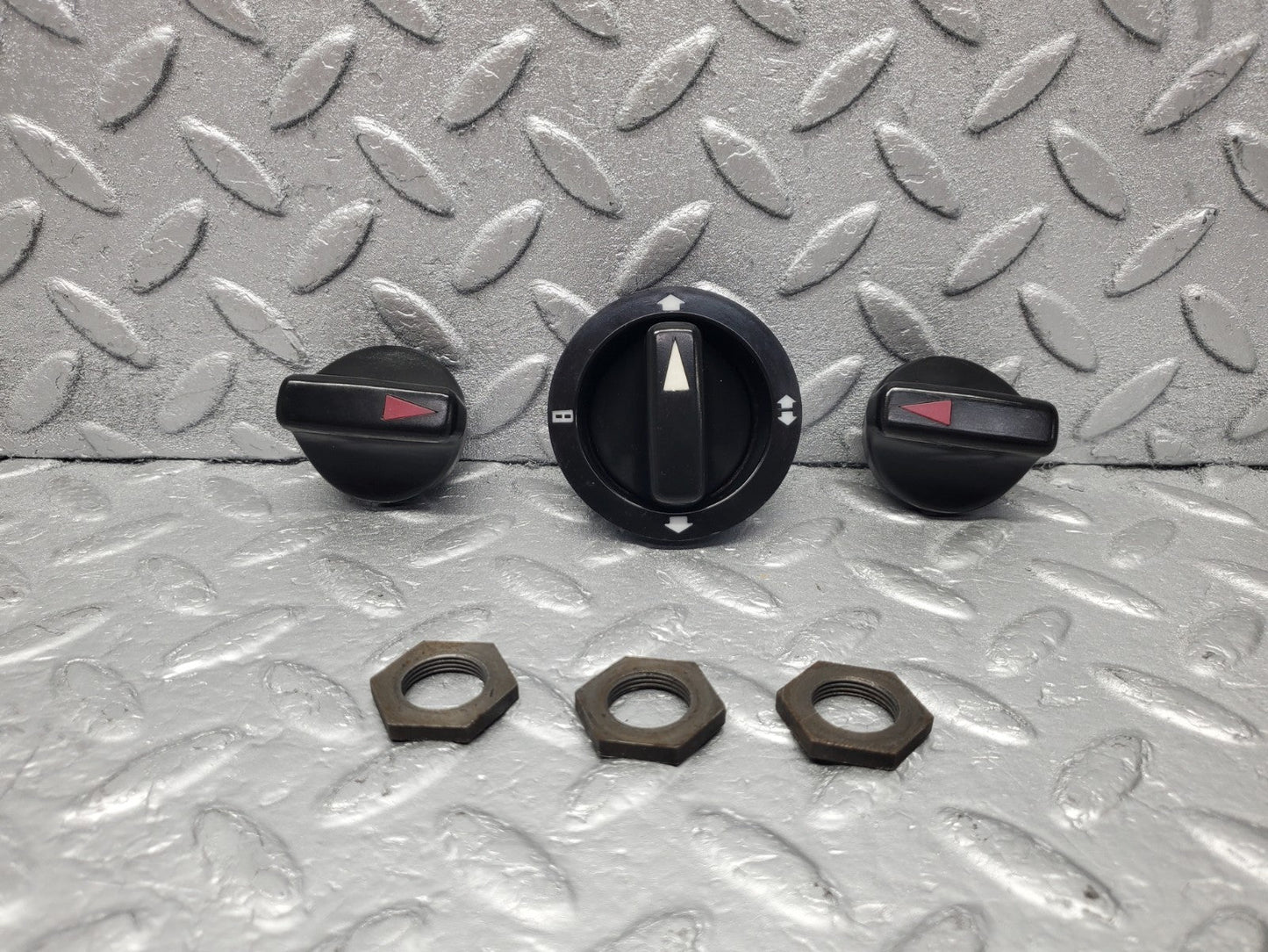 W201 Baby Benz heater control knob set used OEM