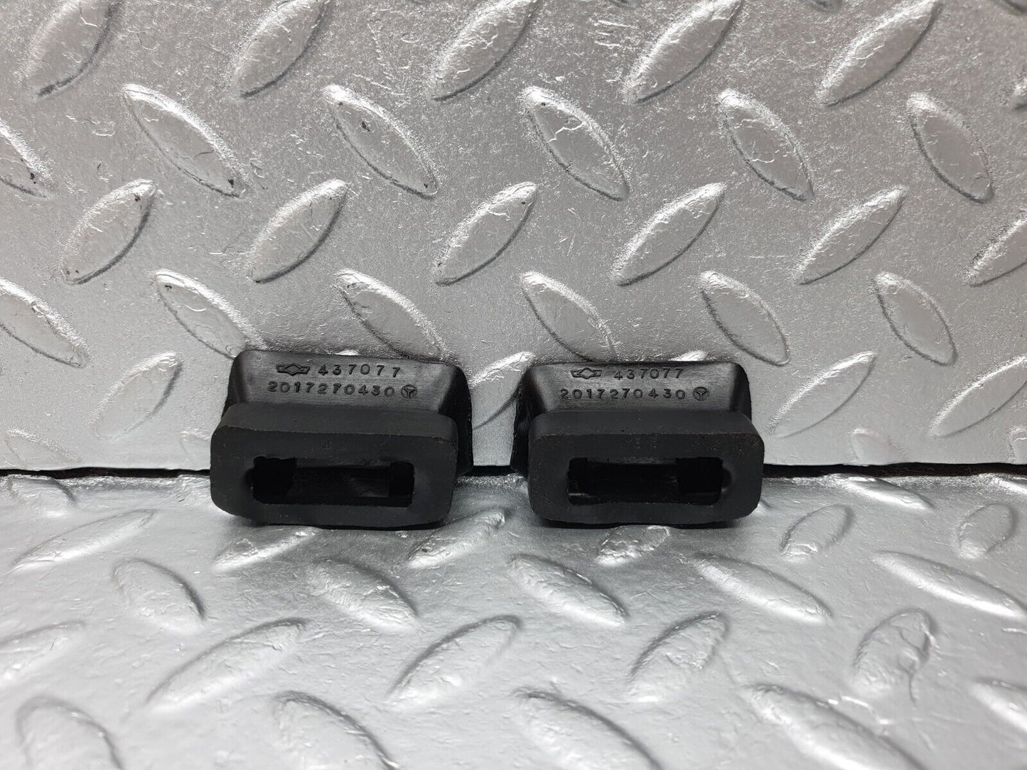 42536 Mercedes-Benz R129 320SL Coupe Door Check Strap Rubber Seal 2x 2017270430