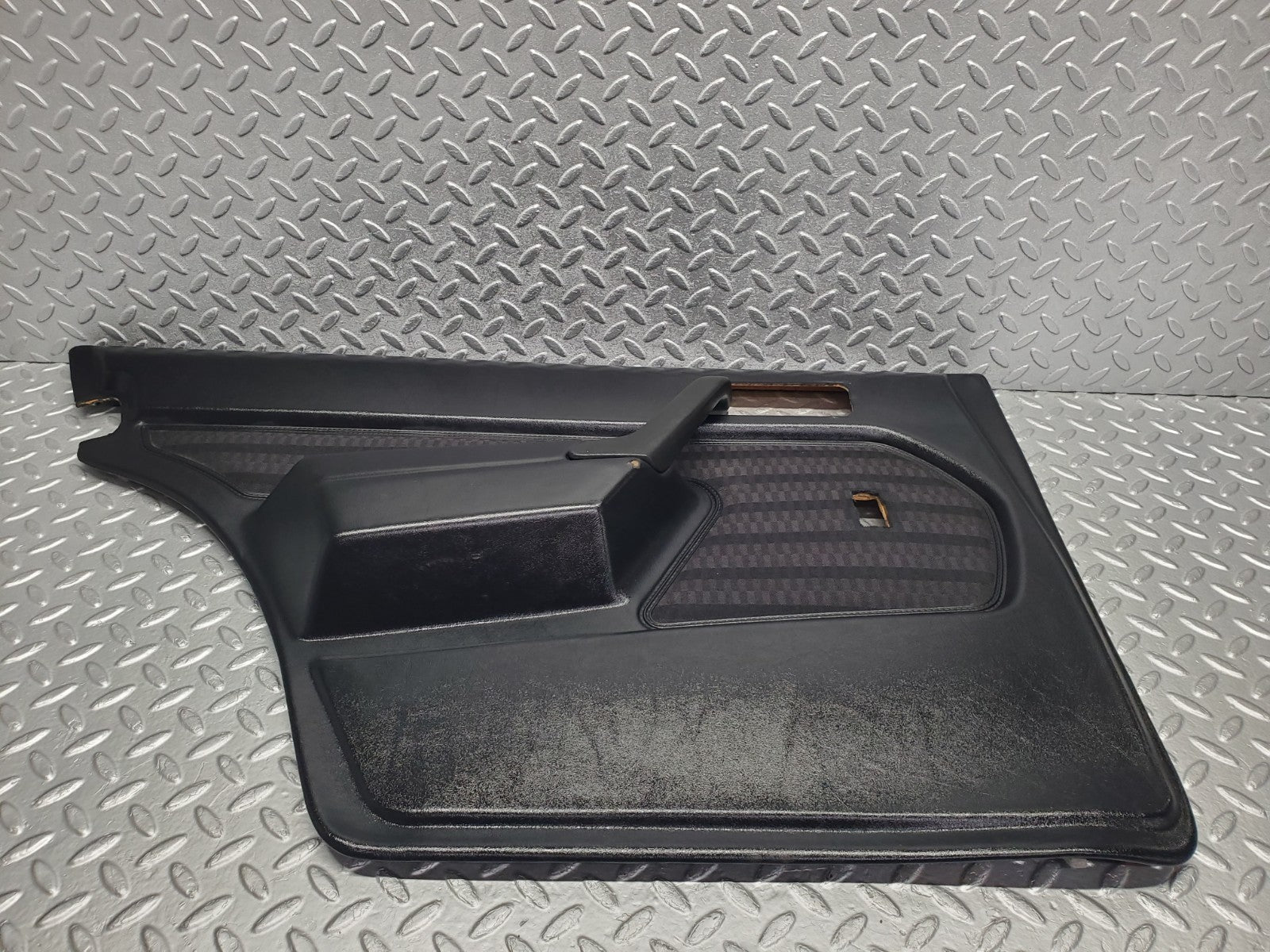 W201 Baby Benz rear left door card black used OEM