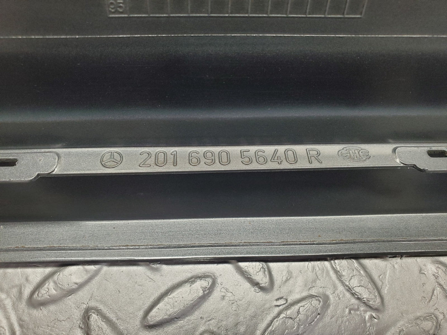 W201 Baby Benz front right door moulding trim used OEM