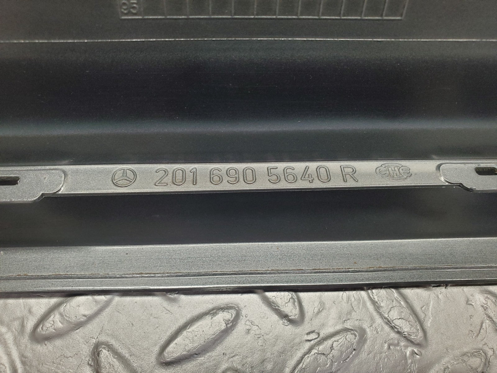 W201 Baby Benz front right door moulding trim used OEM