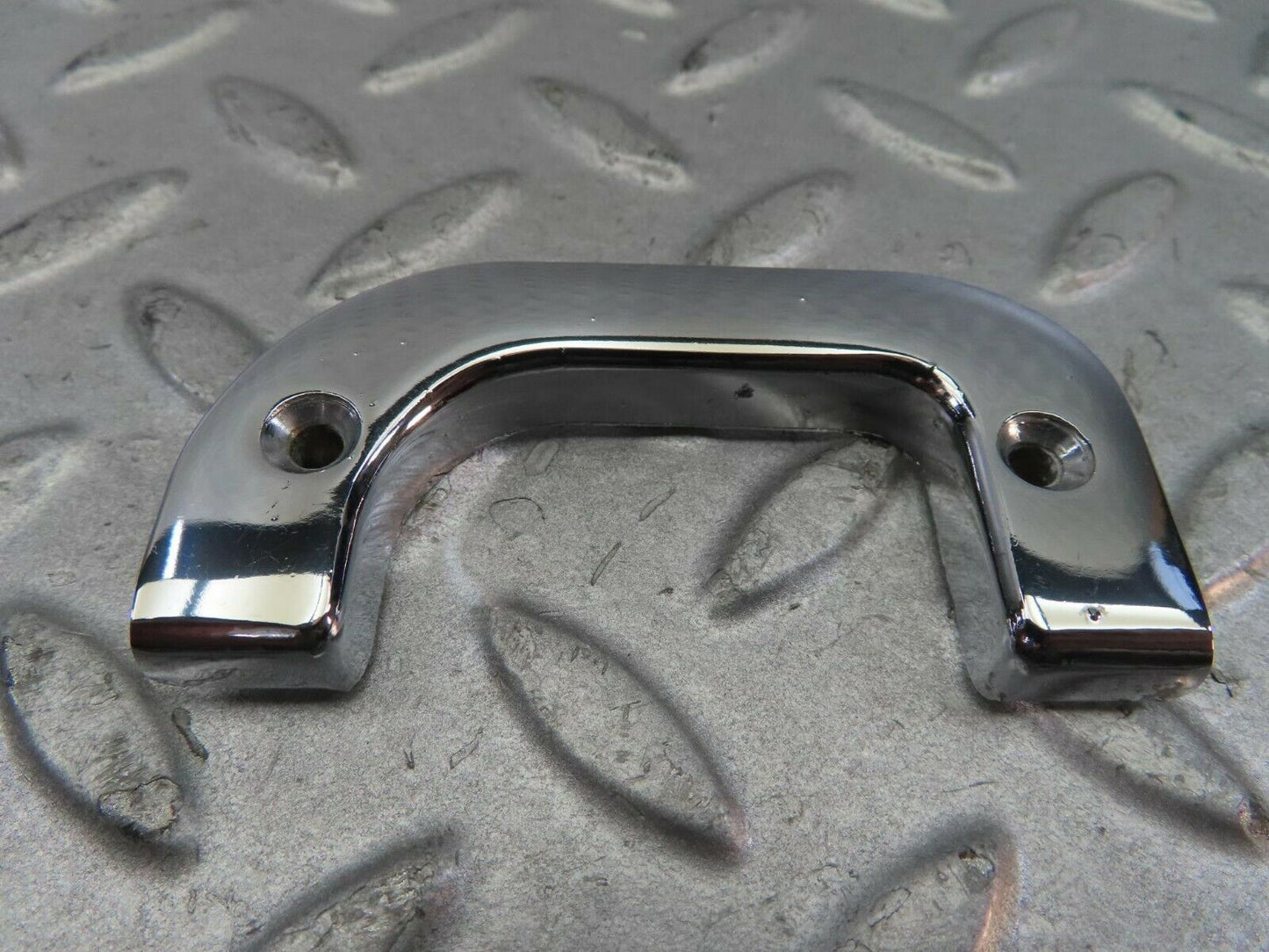 8722 Mercedes-Benz W123 Left Interior Chrome Door Latch Trim 1237230124
