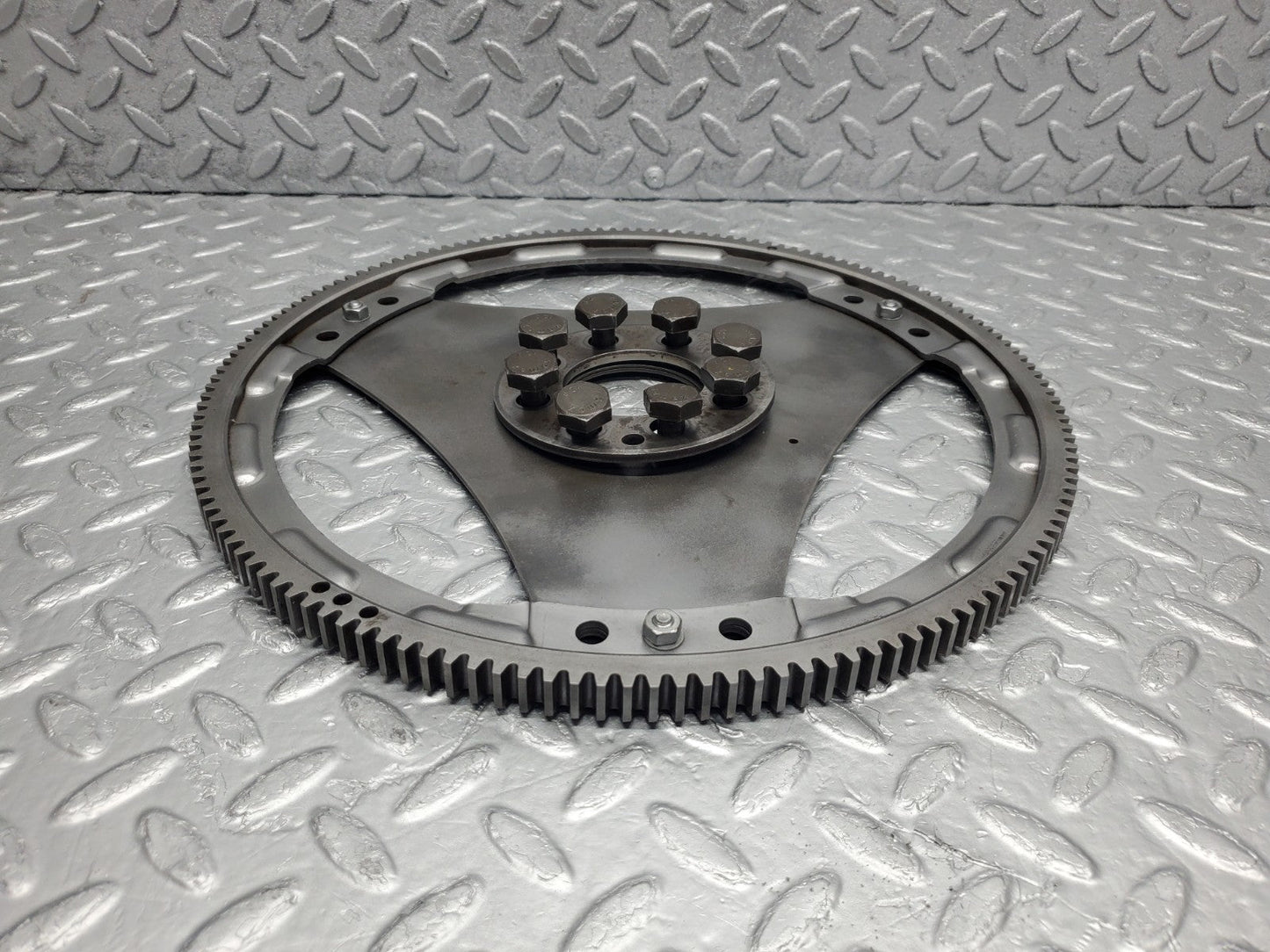 W126 Coupe flywheel starter ring with bolts used OEM