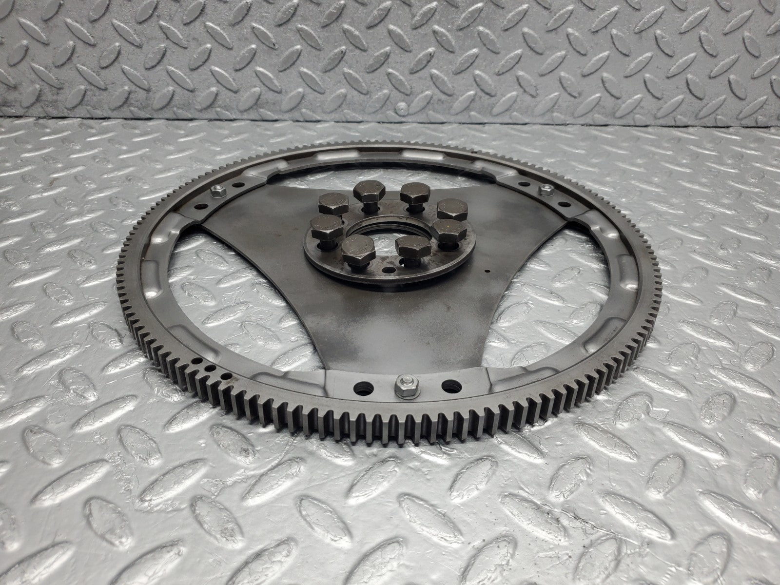 W126 Coupe flywheel starter ring with bolts used OEM