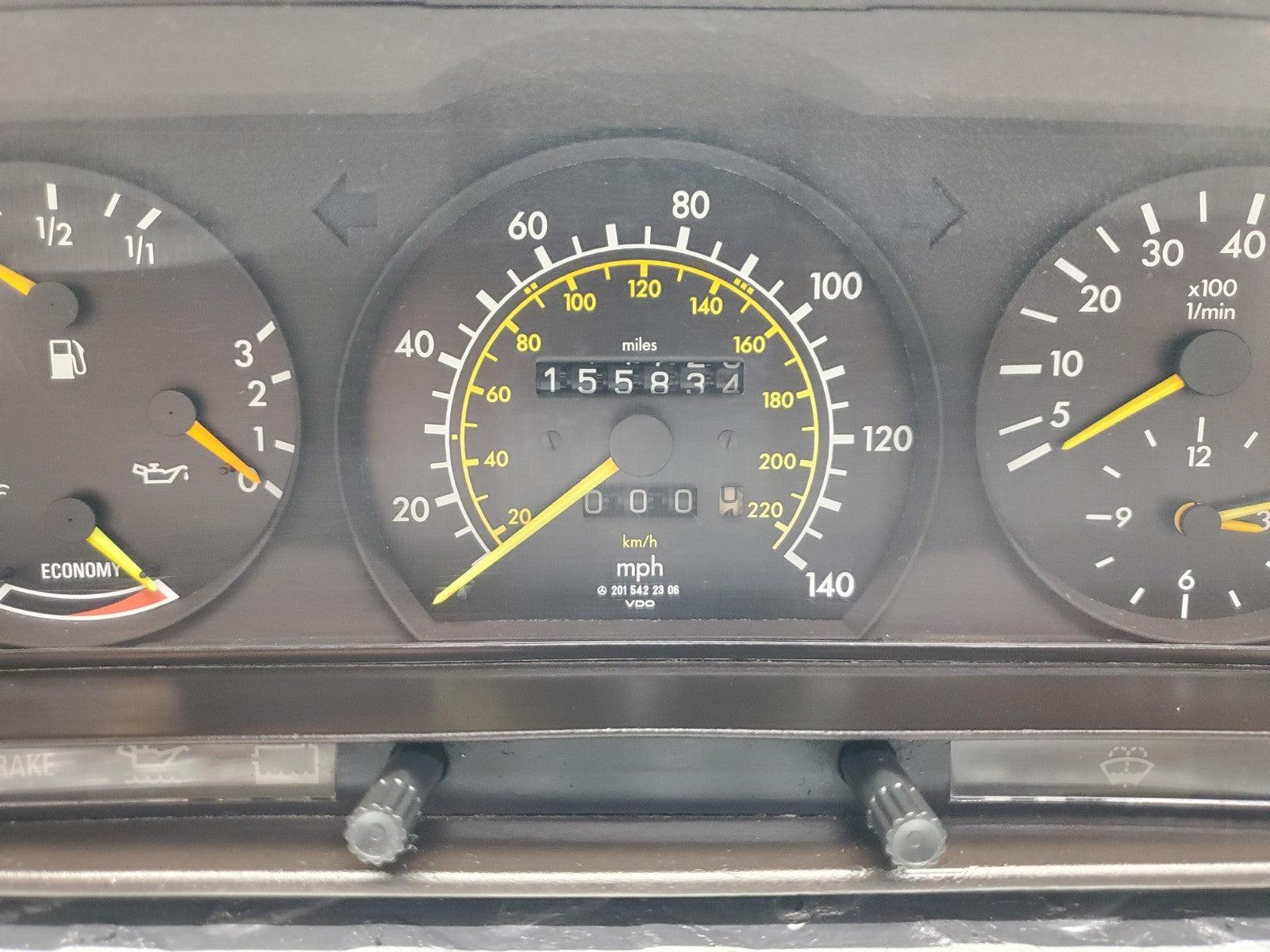 W201 Baby Benz instrument cluster used OEM