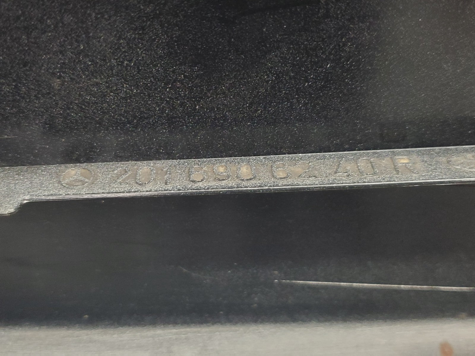 W201 Baby Benz rear right fender wing moulding trim used OEM