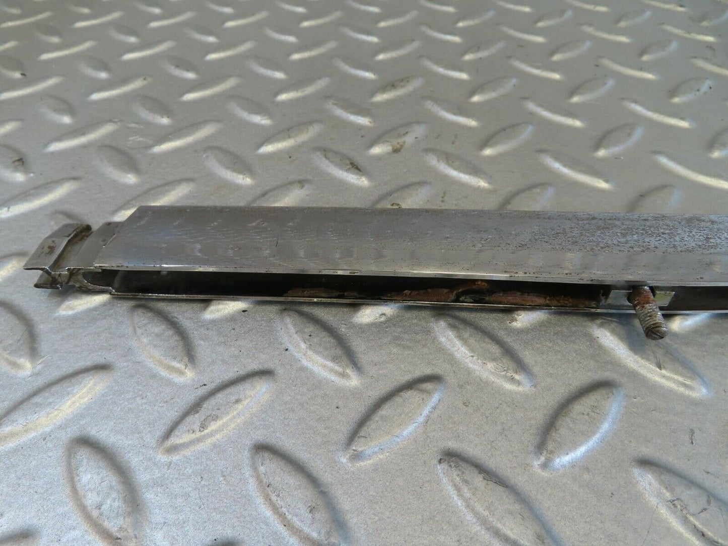 15720 Mercedes-Benz R107 450SL Trunk Chrome Handle Moulding Left 1076901380