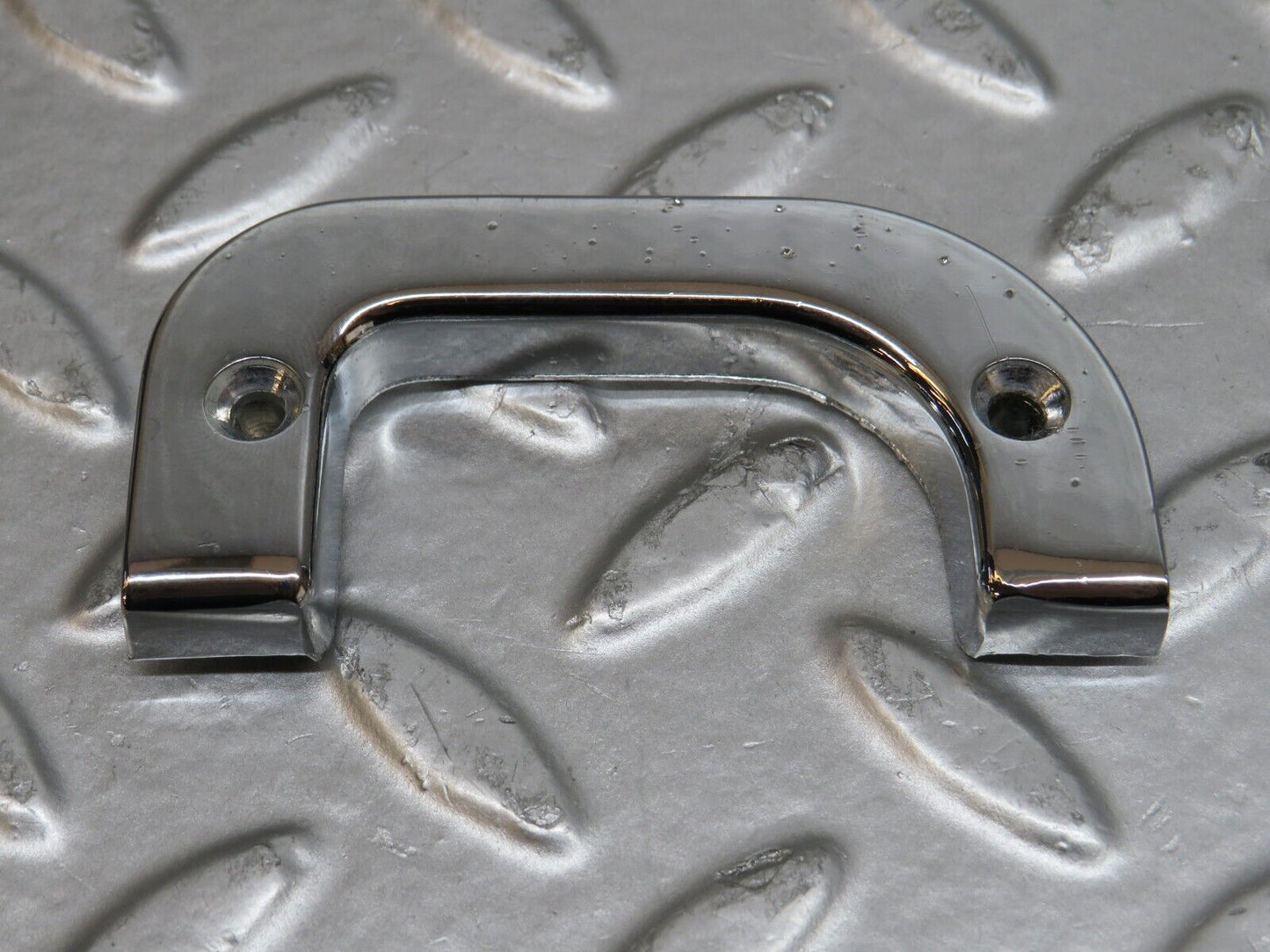 29682 Mercedes-Benz W123 230E Right Interior Chrome Door Latch Trim 1237230224