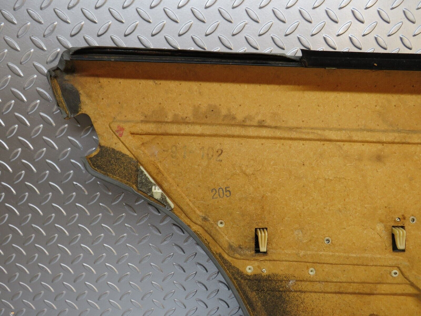 32341 Mercedes-Benz S124 300TE Wagon Rear Right Door Card Grey