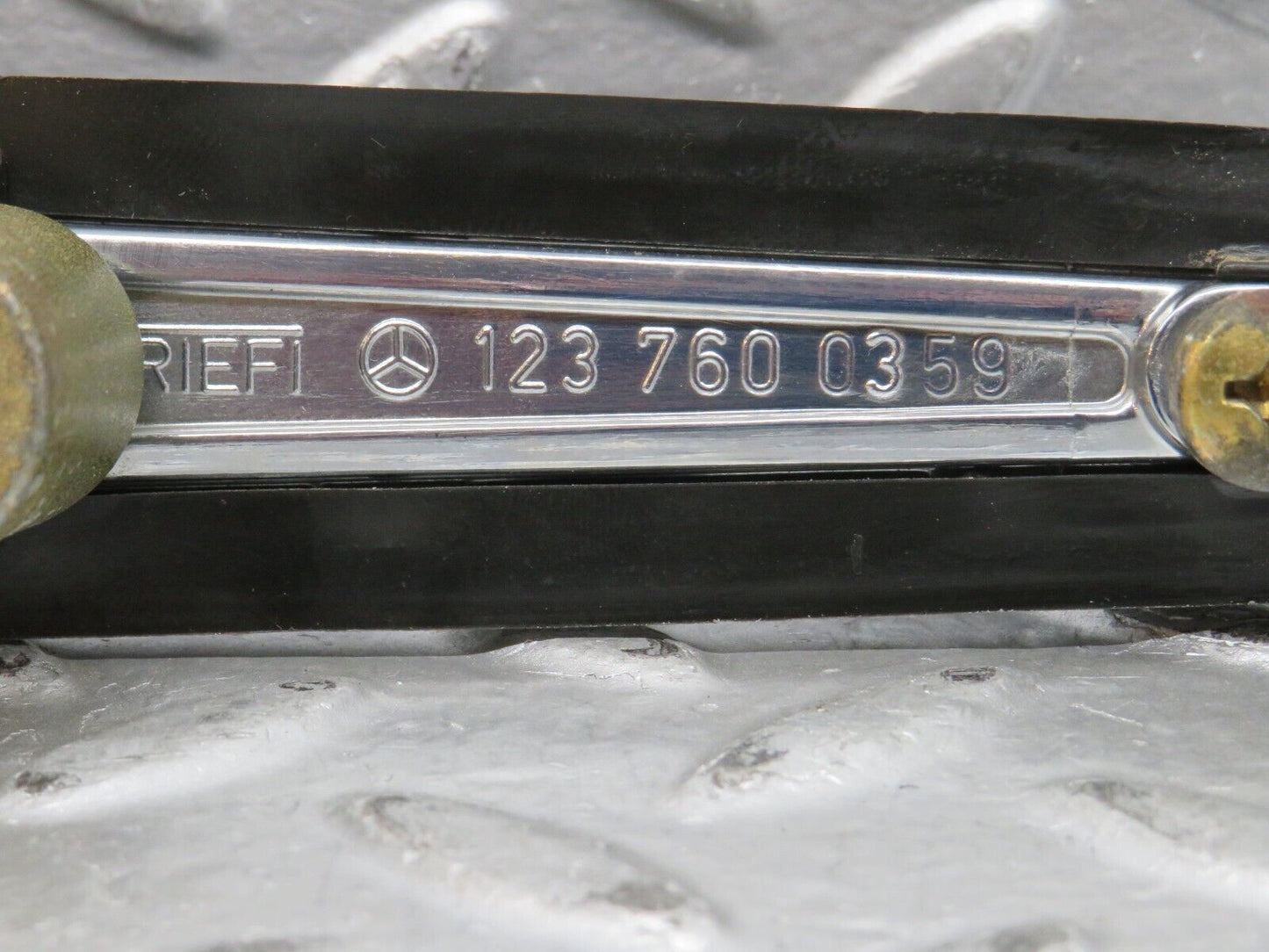 28166 Mercedes-Benz W123 280E Rear Left Exterior Chrome Handle 1237600359