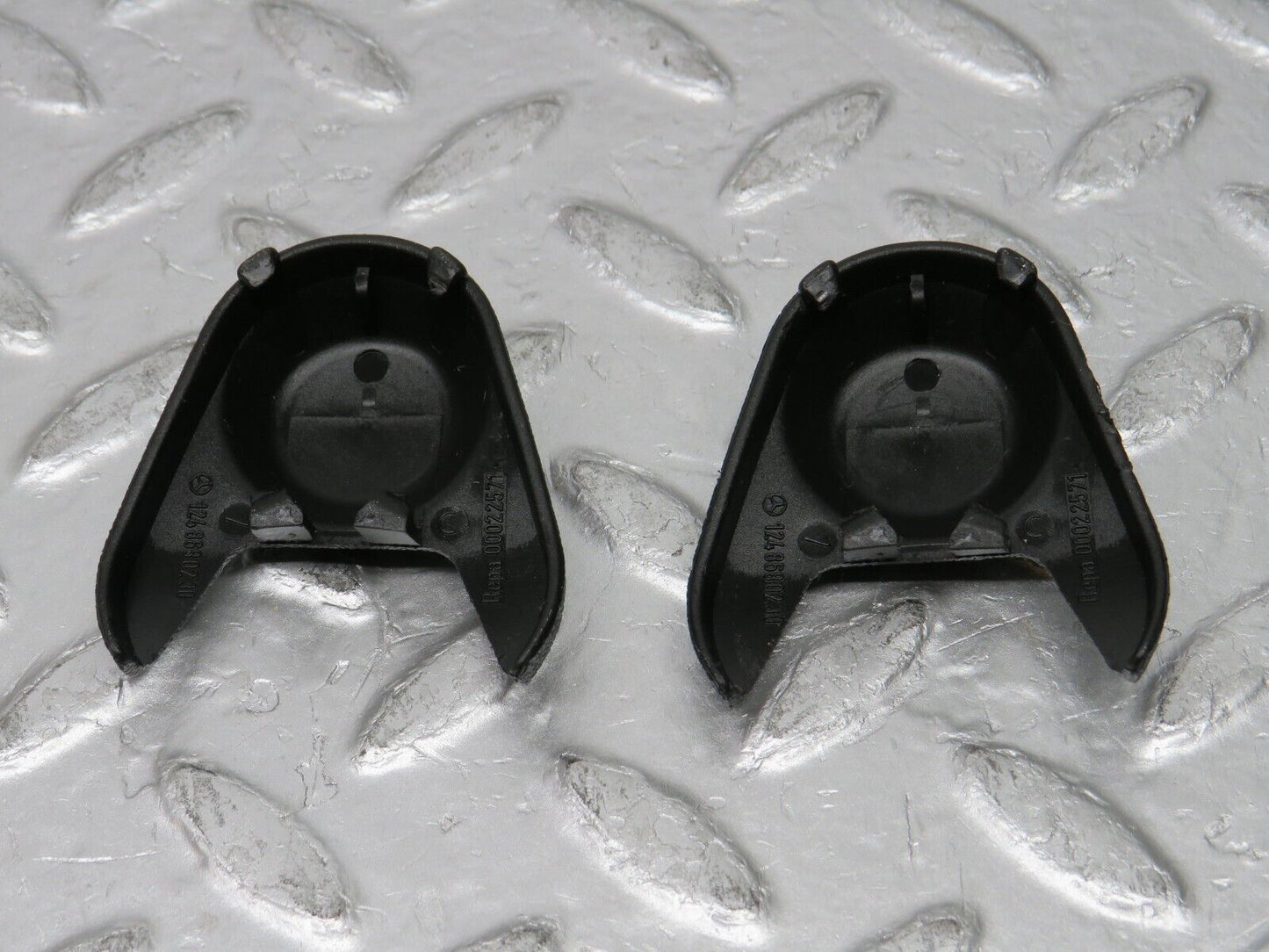 31384 Mercedes-Benz S124 220TE Seat Belt Cover Pair  1248680230