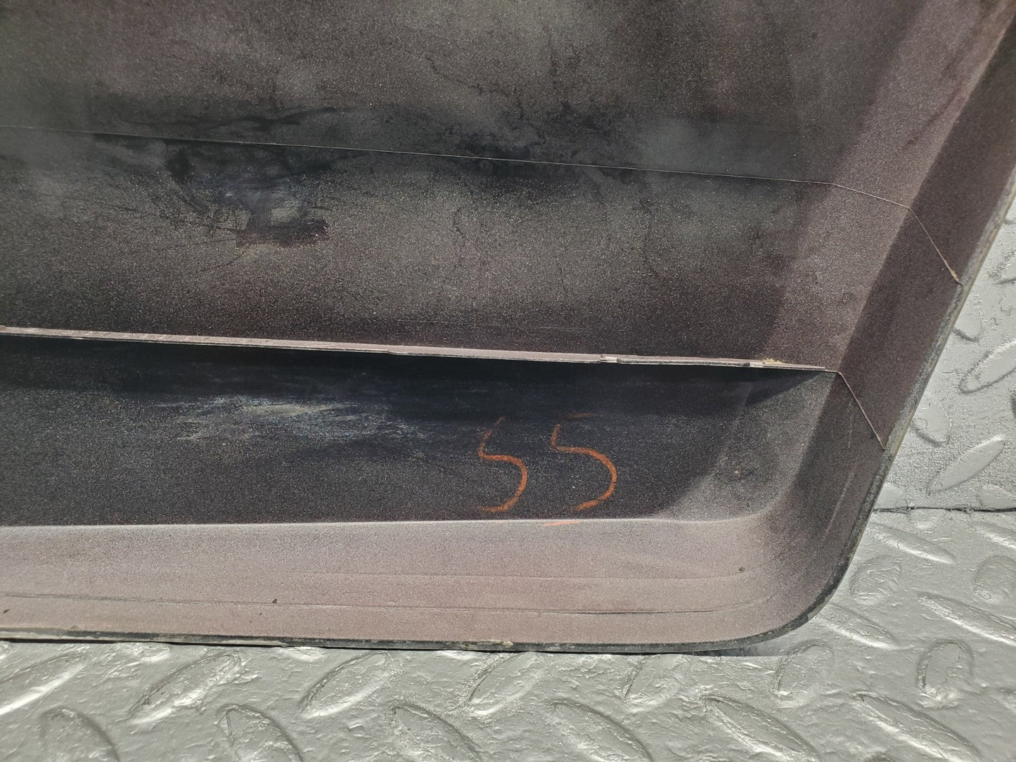 W201 Baby Benz rear left fender wing moulding trim used OEM