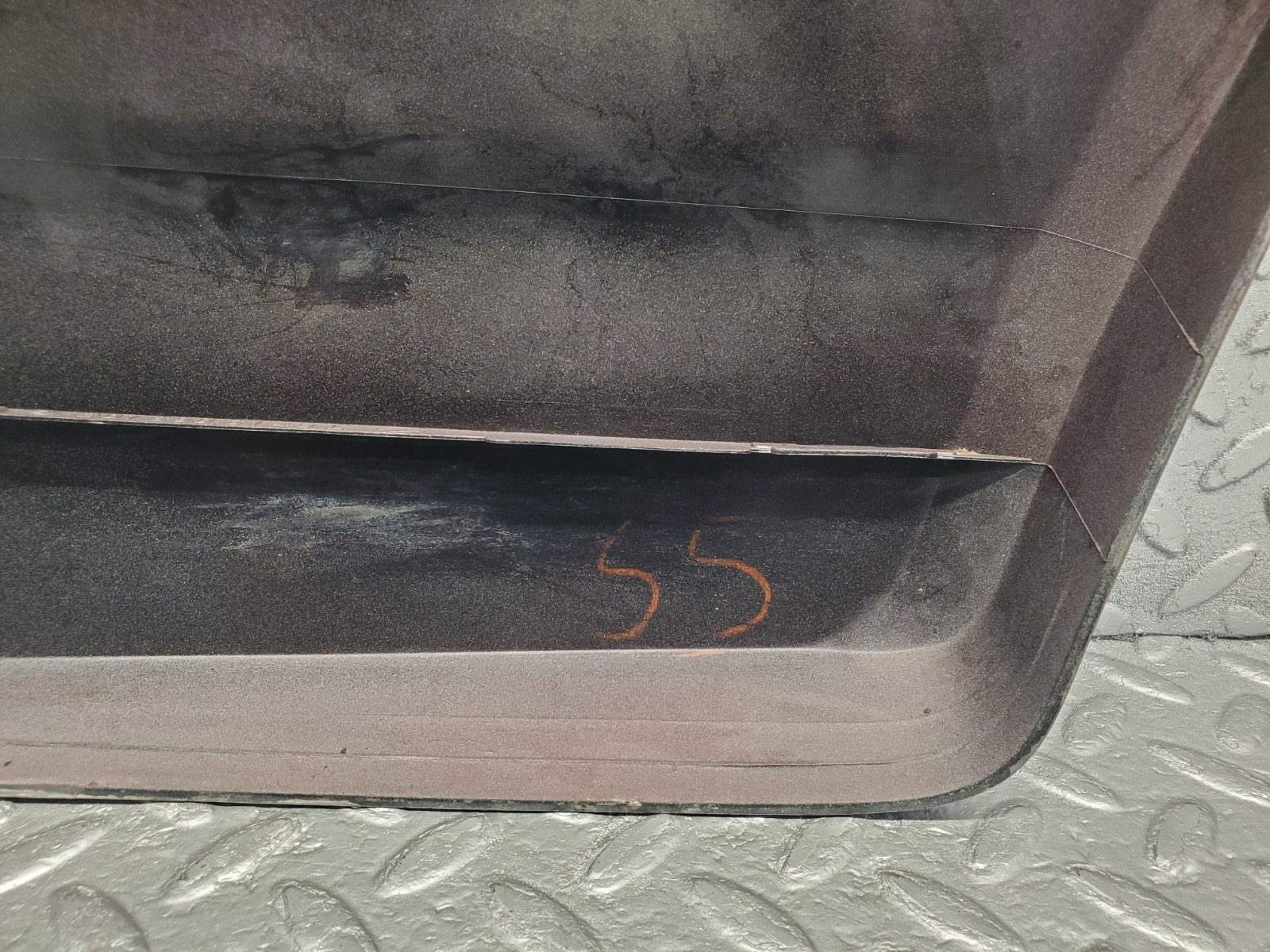 W201 Baby Benz rear left fender wing moulding trim used OEM