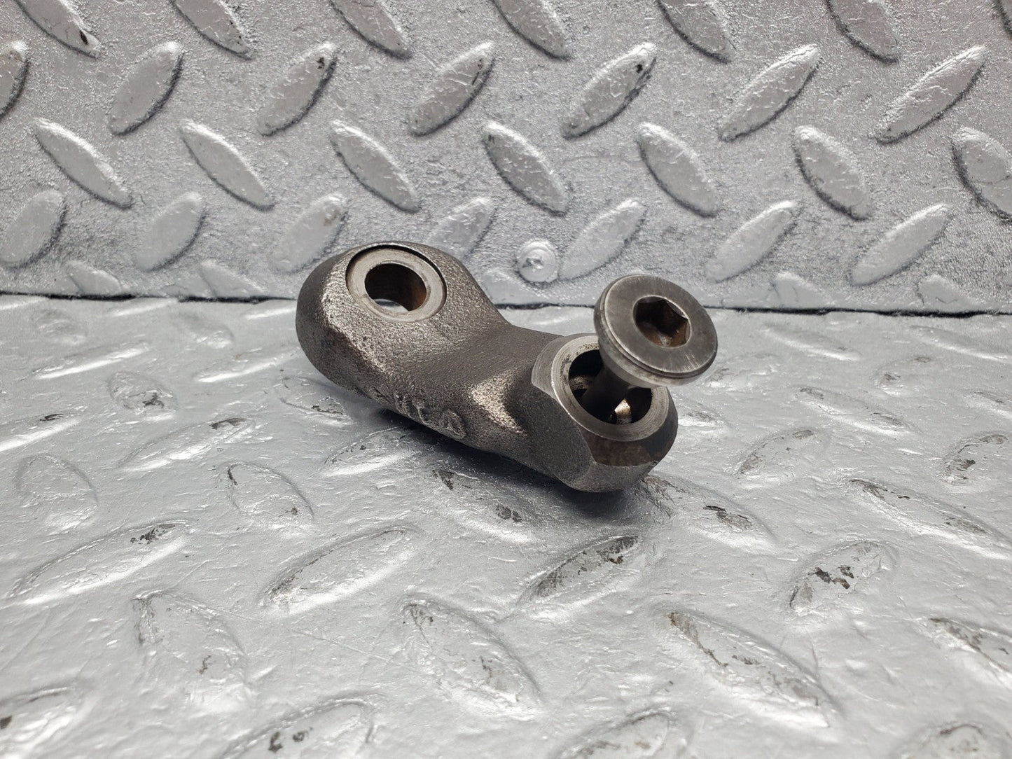 W126 Coupe belt tensioner pulley bracket used OEM