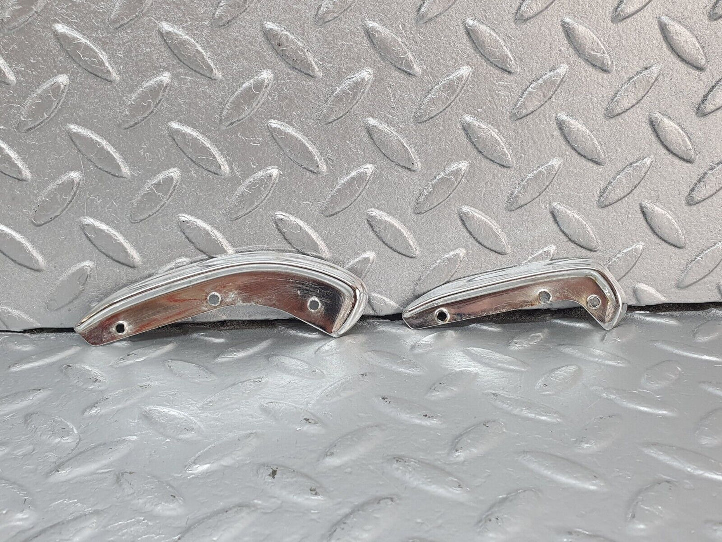 43151 Mercedes-Benz W108 280SE Interior Door Handle Chrome Trim Pair Left