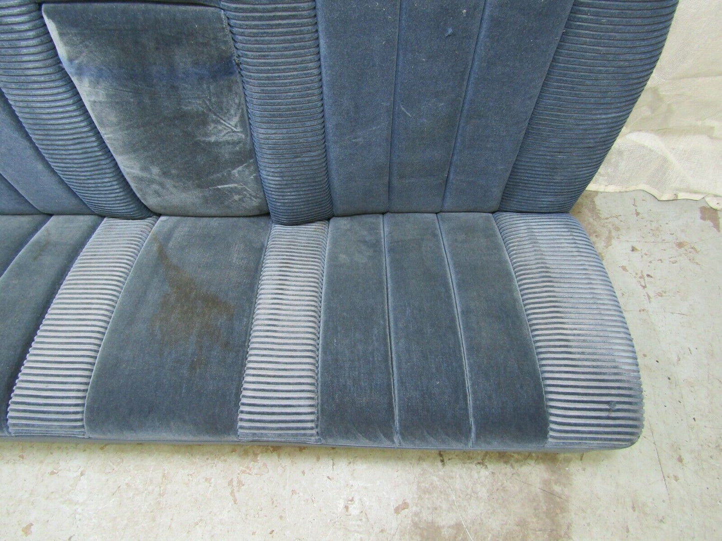 3257 Mercedes-Benz C107 350SLC Coupe Rear Seat Blue Fabric 1079240216