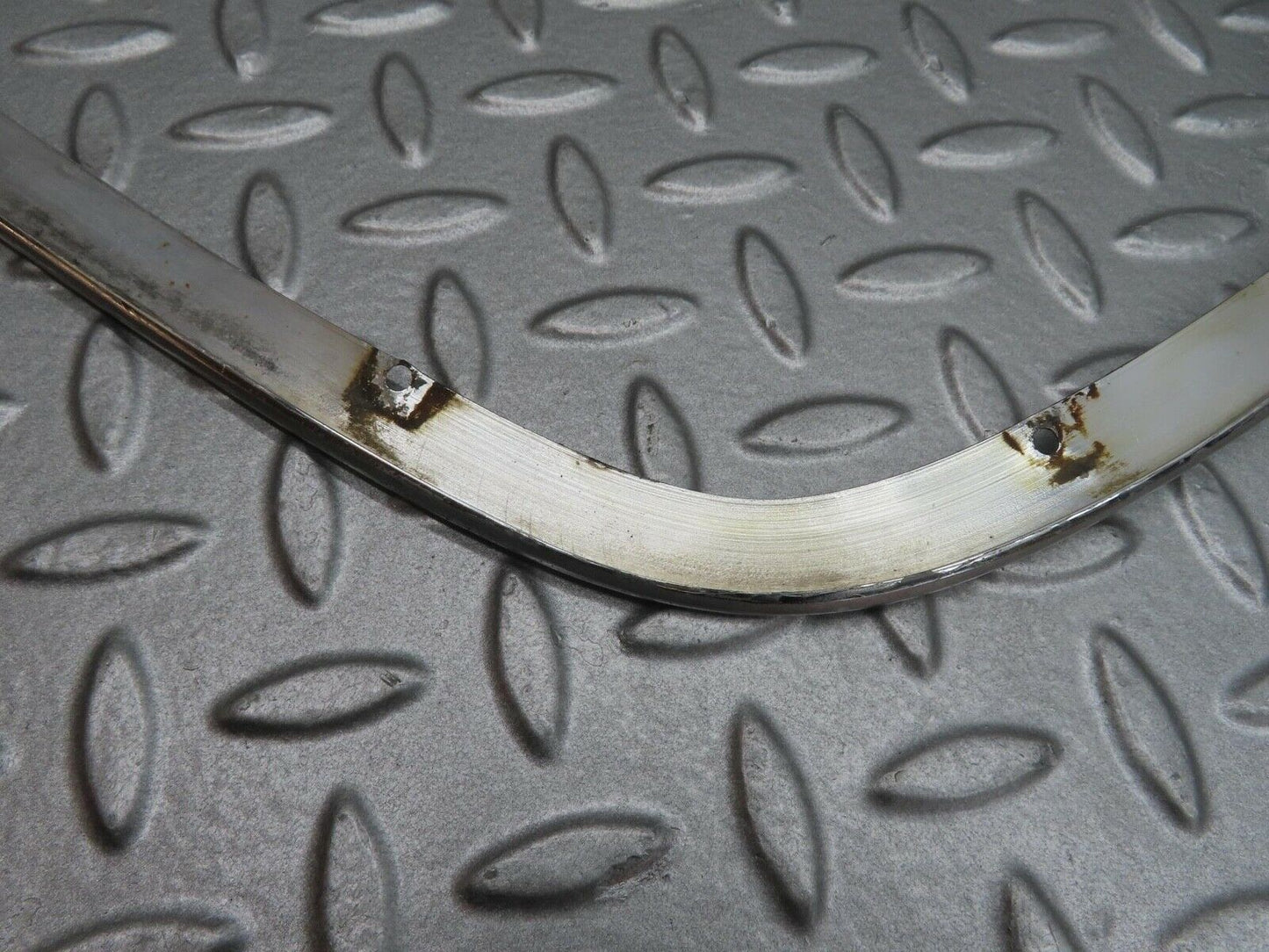 14163 Mercedes-Benz C107 280SLC Headlight Upper Chrome Fender Trim Left Pair