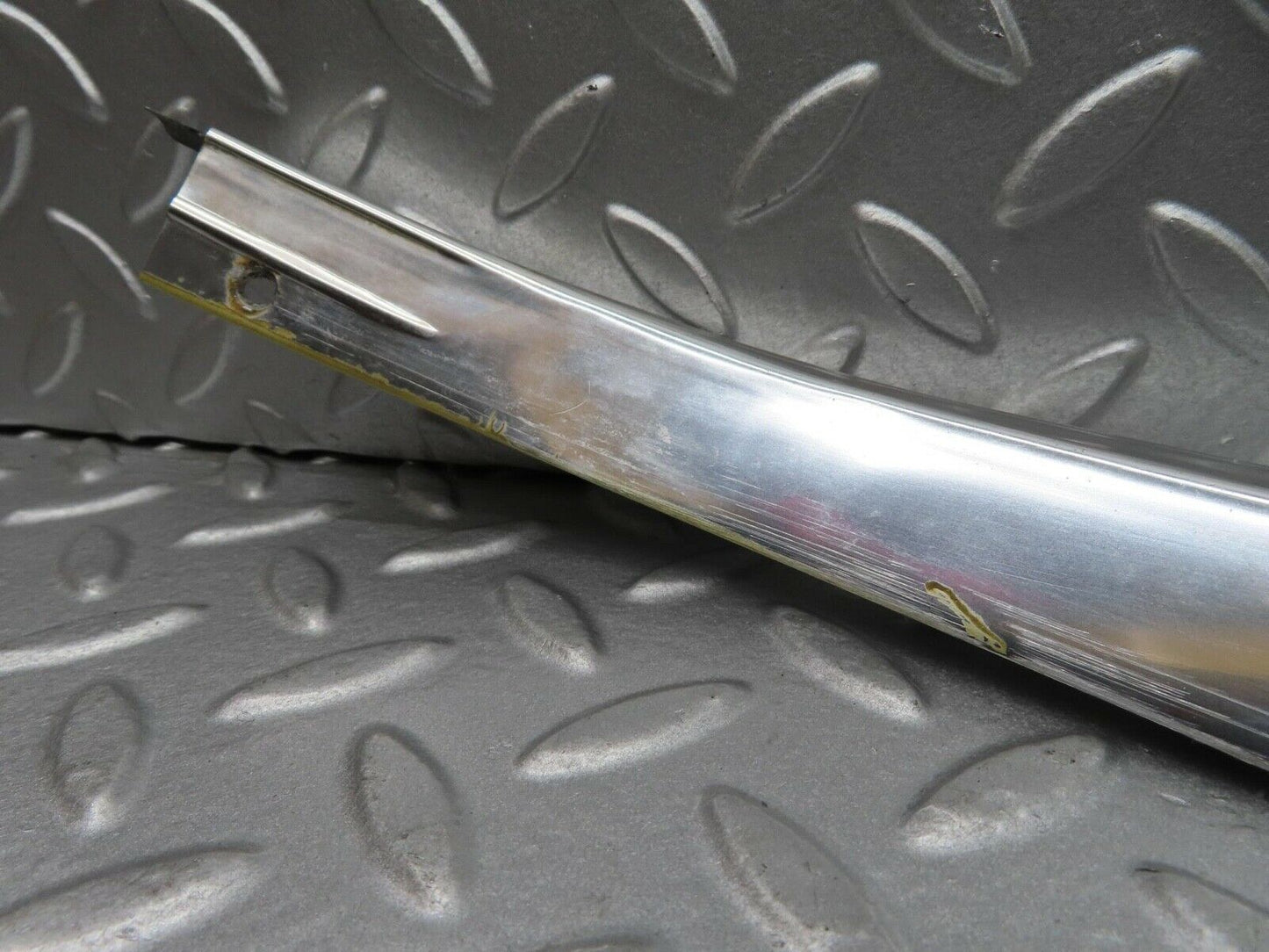 14317 Mercedes-Benz W116 350SE C Pillar Chrome Moulding Trim Left Side