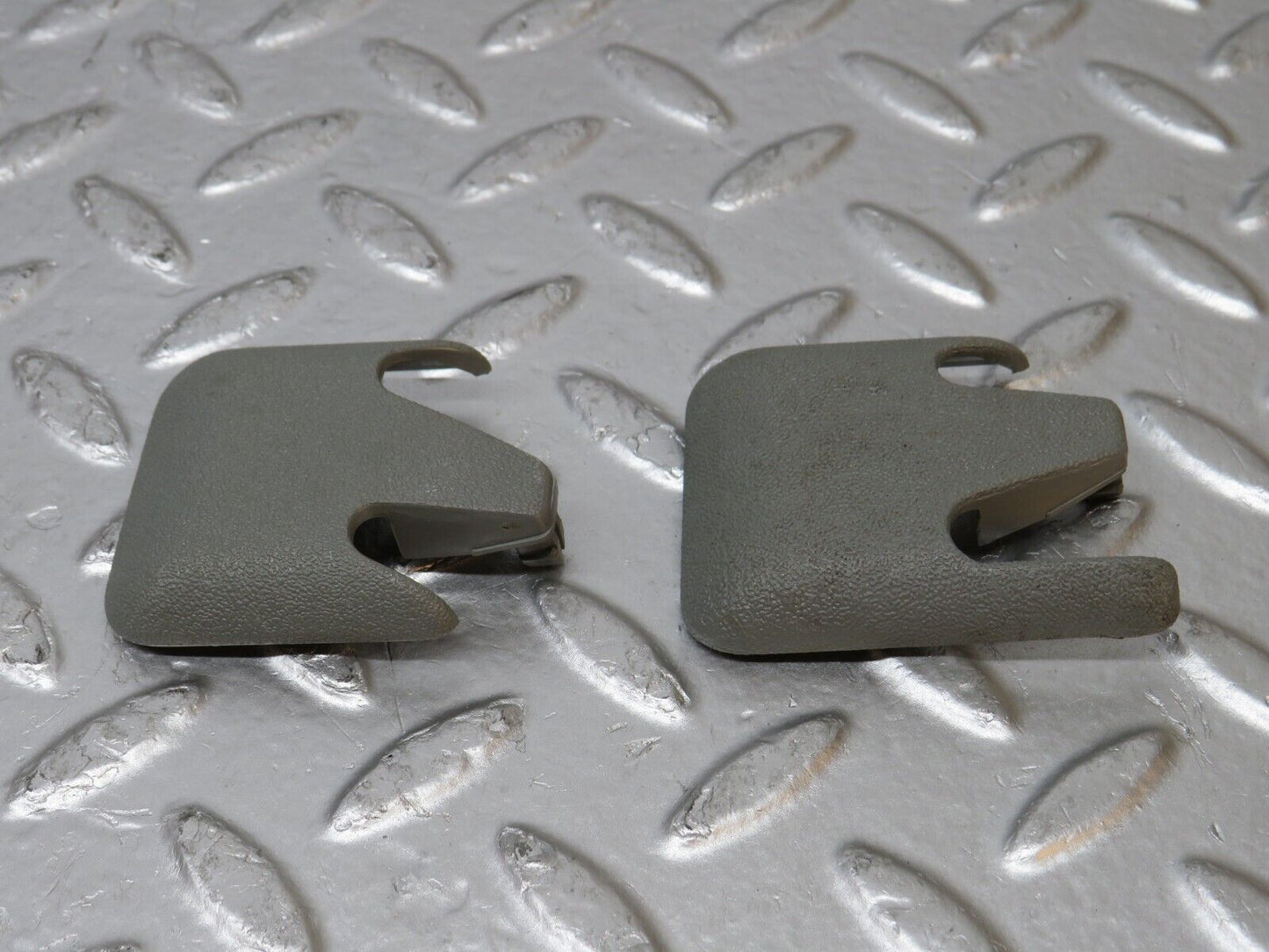 31255 Mercedes-Benz S124 220TE Front Seat Rail Trim Cover Pair 1246842218