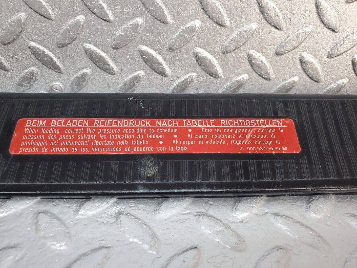 45701 Mercedes-Benz W126 420SE Trunk Boot Lock Cover 1266981189 0005845039