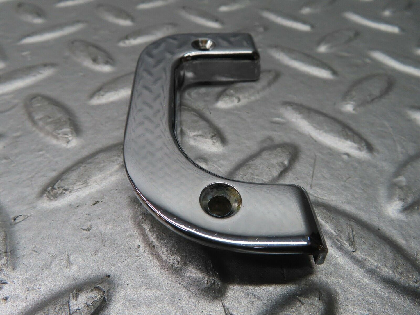 21491 Mercedes-Benz W126 300SE Left Chrome Door Latch Trim 1237230124