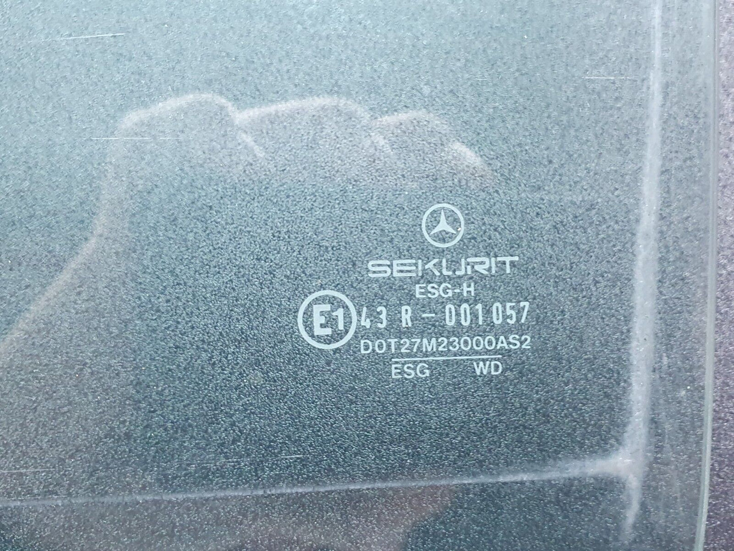 42817 Mercedes-Benz W201 190 2.0L Rear Left Door Window Glass