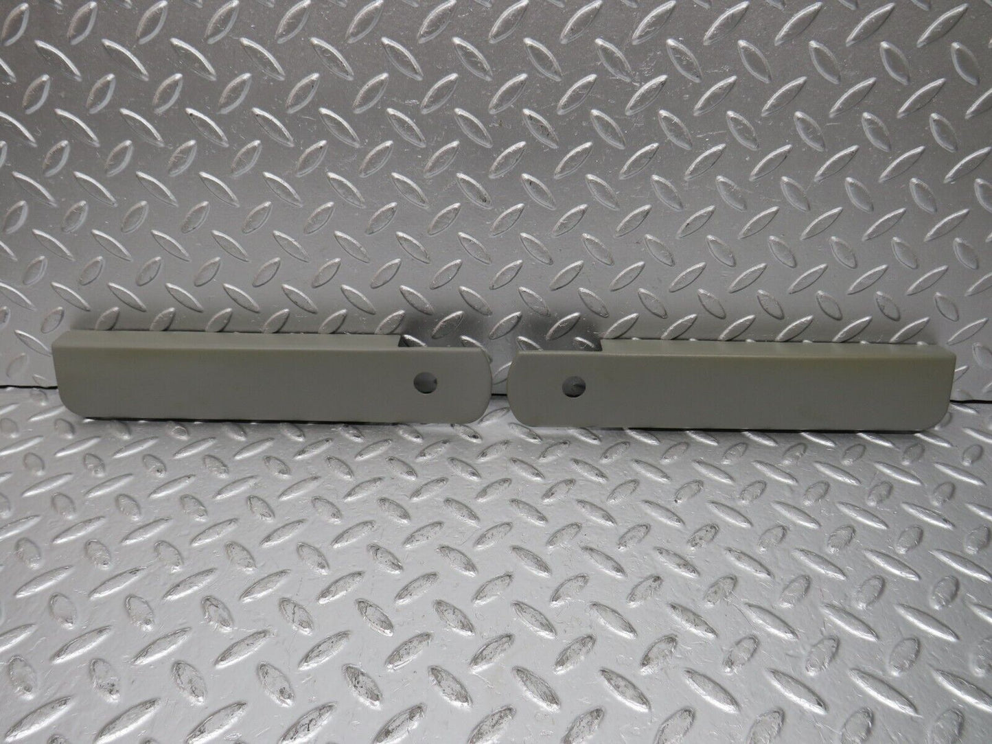 32366 Mercedes-Benz S124 300TE Rear Seat Hinge Cover Trim Pair 1249240243