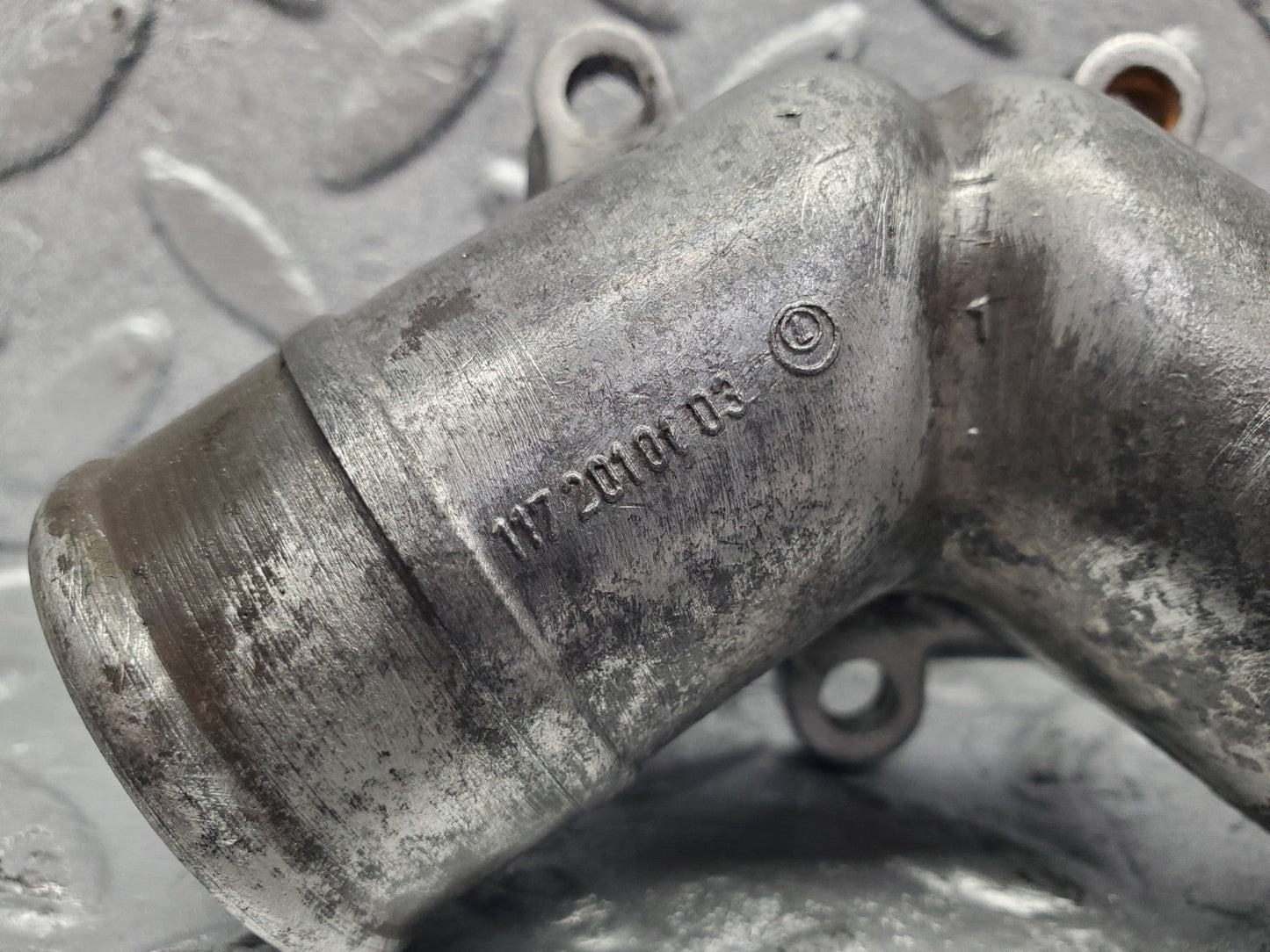 W126 Coupe thermostat housing used OEM