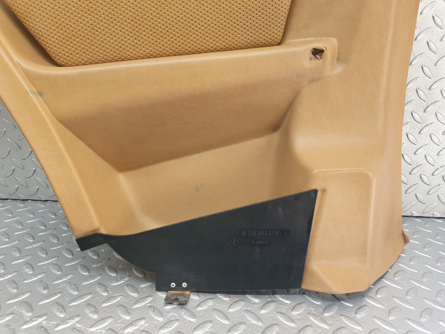 43805 Mercedes-Benz C126 380SEC Coupe Rear Left Card Panel Beige 1266920989 1266922189