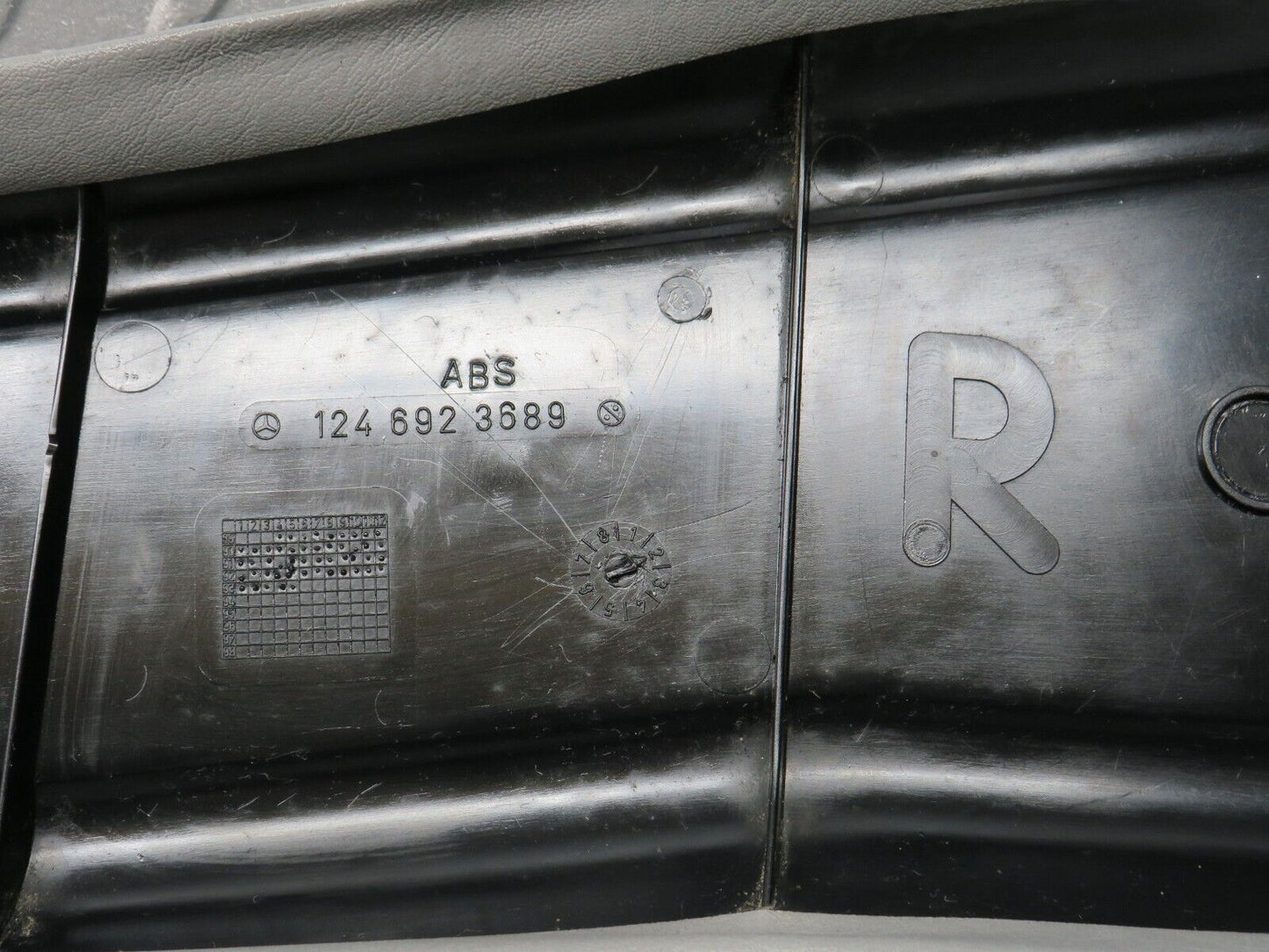 31284 Mercedes-Benz S124 220TE Wagon B Pillar Cover Right Side Grey 1246923689
