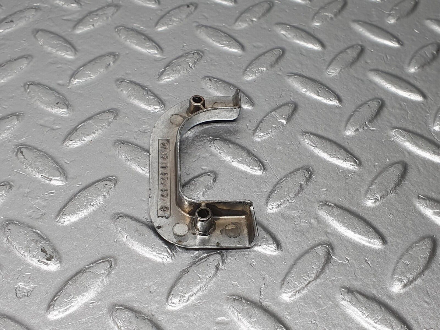 40764 Mercedes-Benz W123 300D Interior Chrome Door Latch Trim Left 1237230124