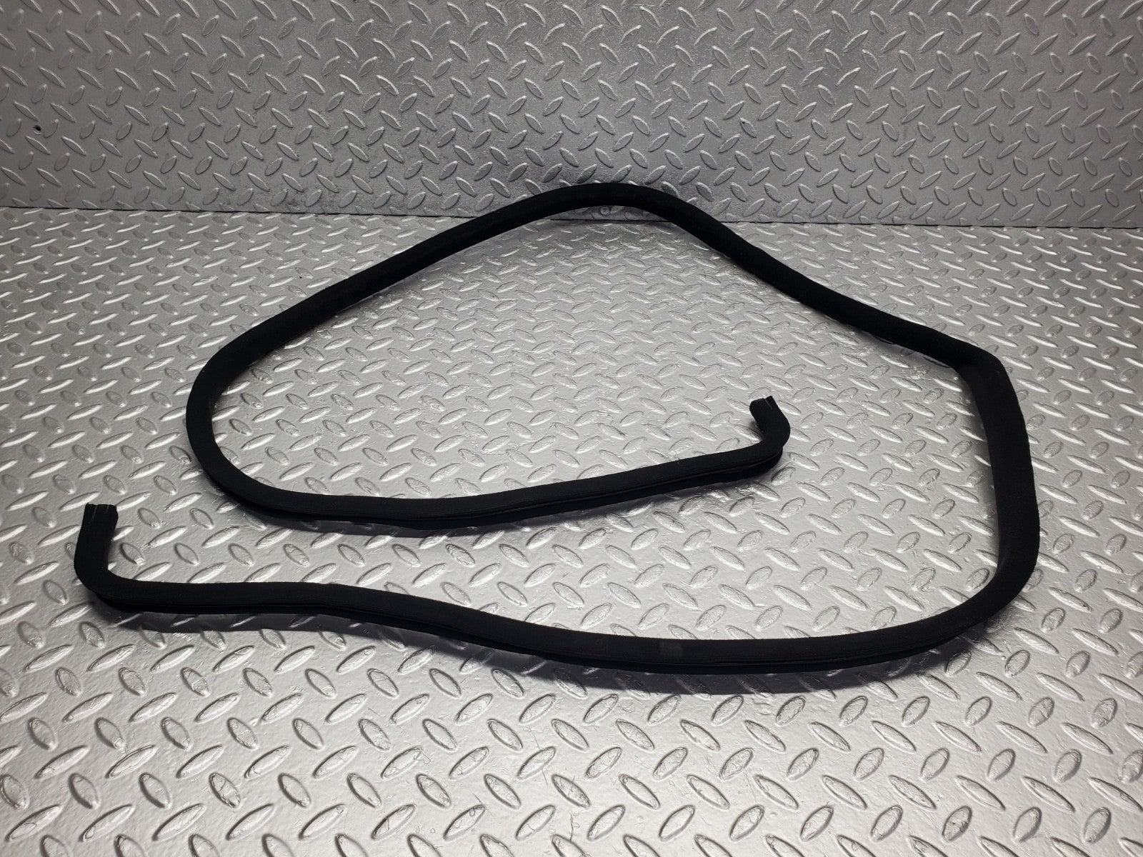 W201 Baby Benz front left door edge seal black used OEM