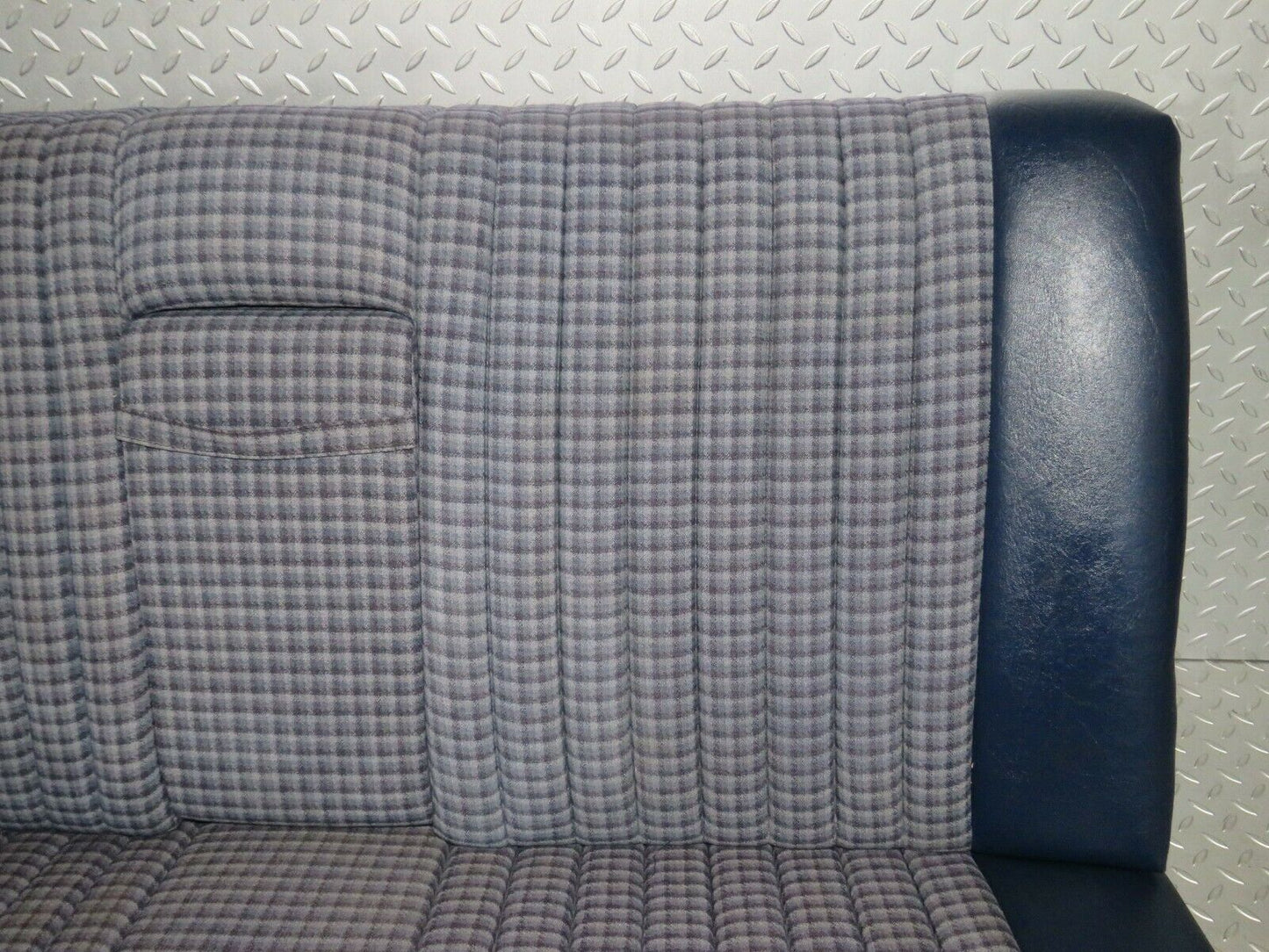 23762 Mercedes-Benz C107 450SLC Coupe Rear Seat Half Leather Blue