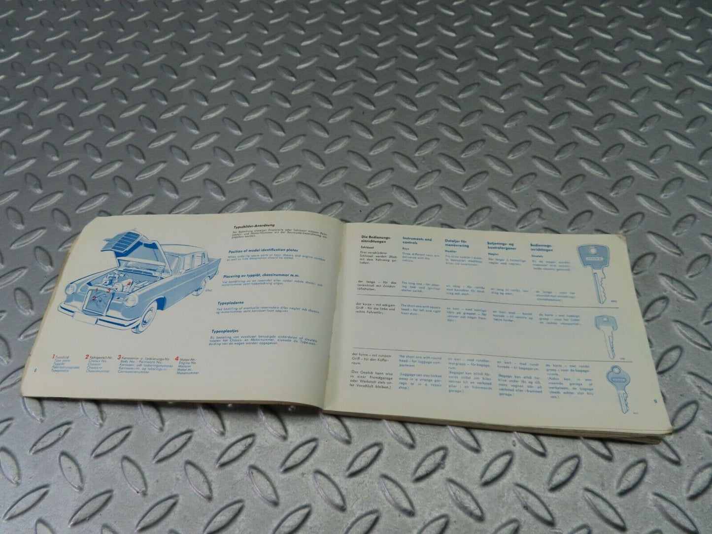 8000 Mercedes-Benz W110 190C Owner's Manual Handbook 1105841696