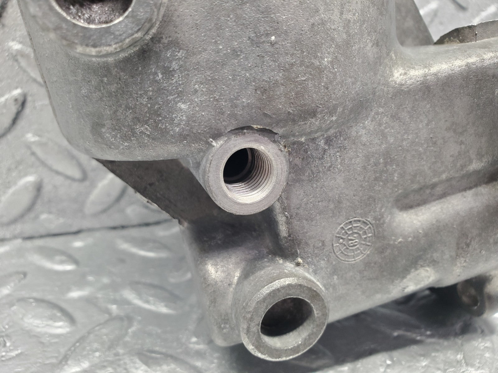 W126 Coupe oil filter housing used OEM