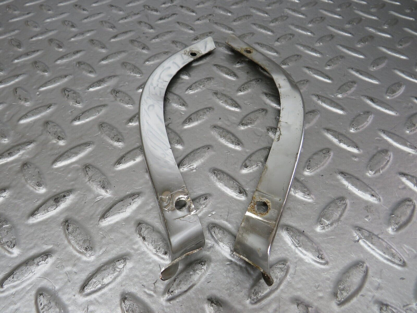 26030 Mercedes-Benz W116 450SE Headlight Upper Chrome Trim Pair