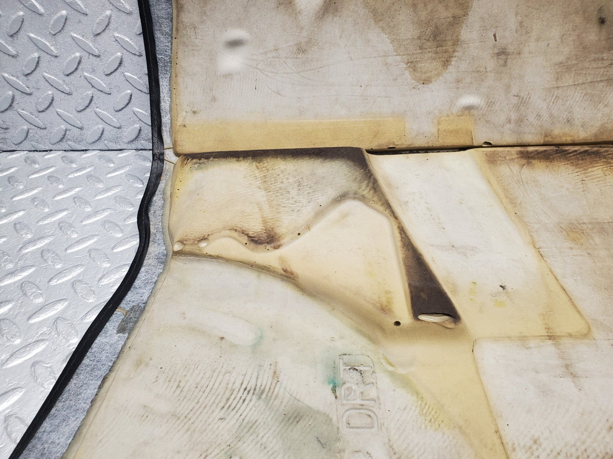 W201 Baby Benz front left floor carpet black used OEM