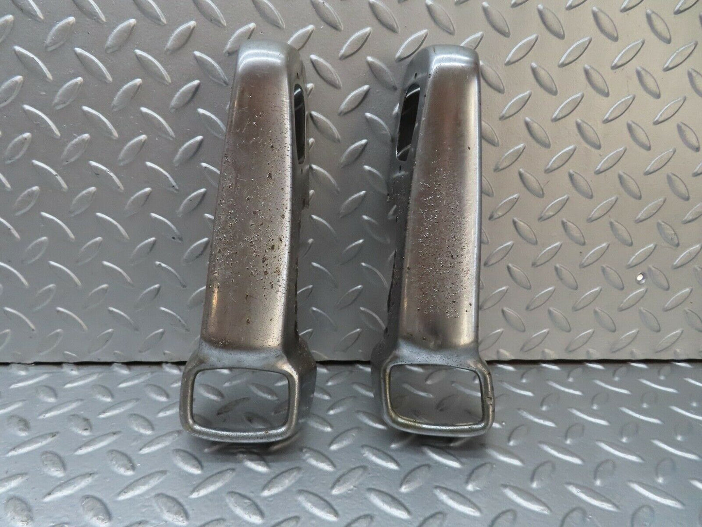 18760 Mercedes-Benz W120 W121 Ponton Rear Bumper Chrome Overriders Pair