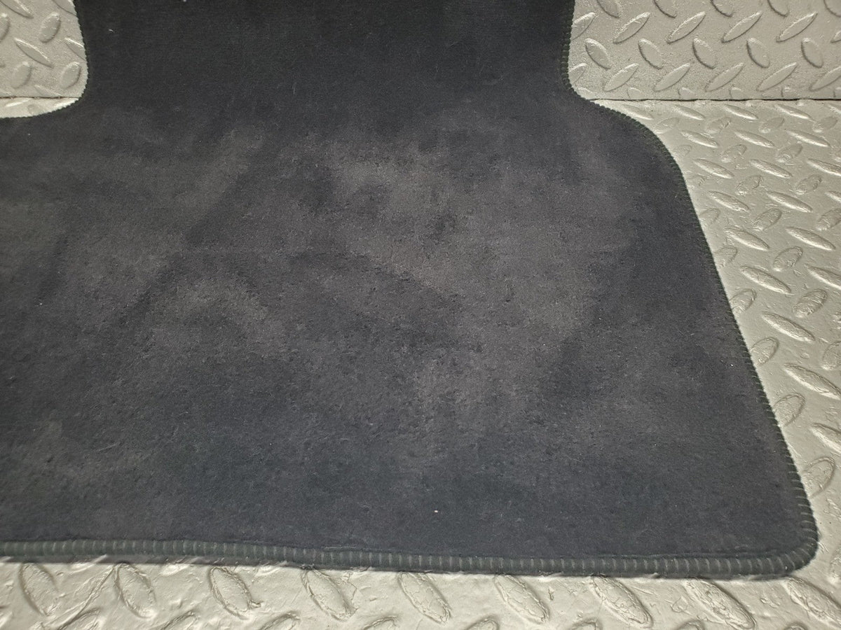 W201 Baby Benz rear left floor mat dark blue used OEM