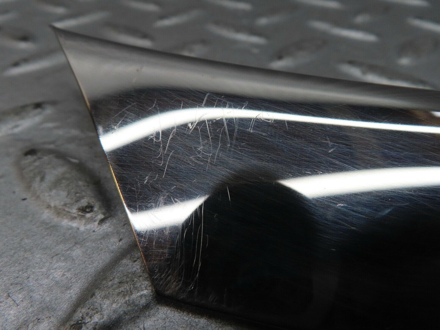 17681 Mercedes-Benz W116 450SEL Rear Left Wheel Arch Lower Chrome Trim